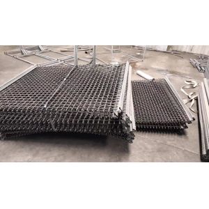 Iron Wire Woven Mesh Screen High Manganese For Crusher