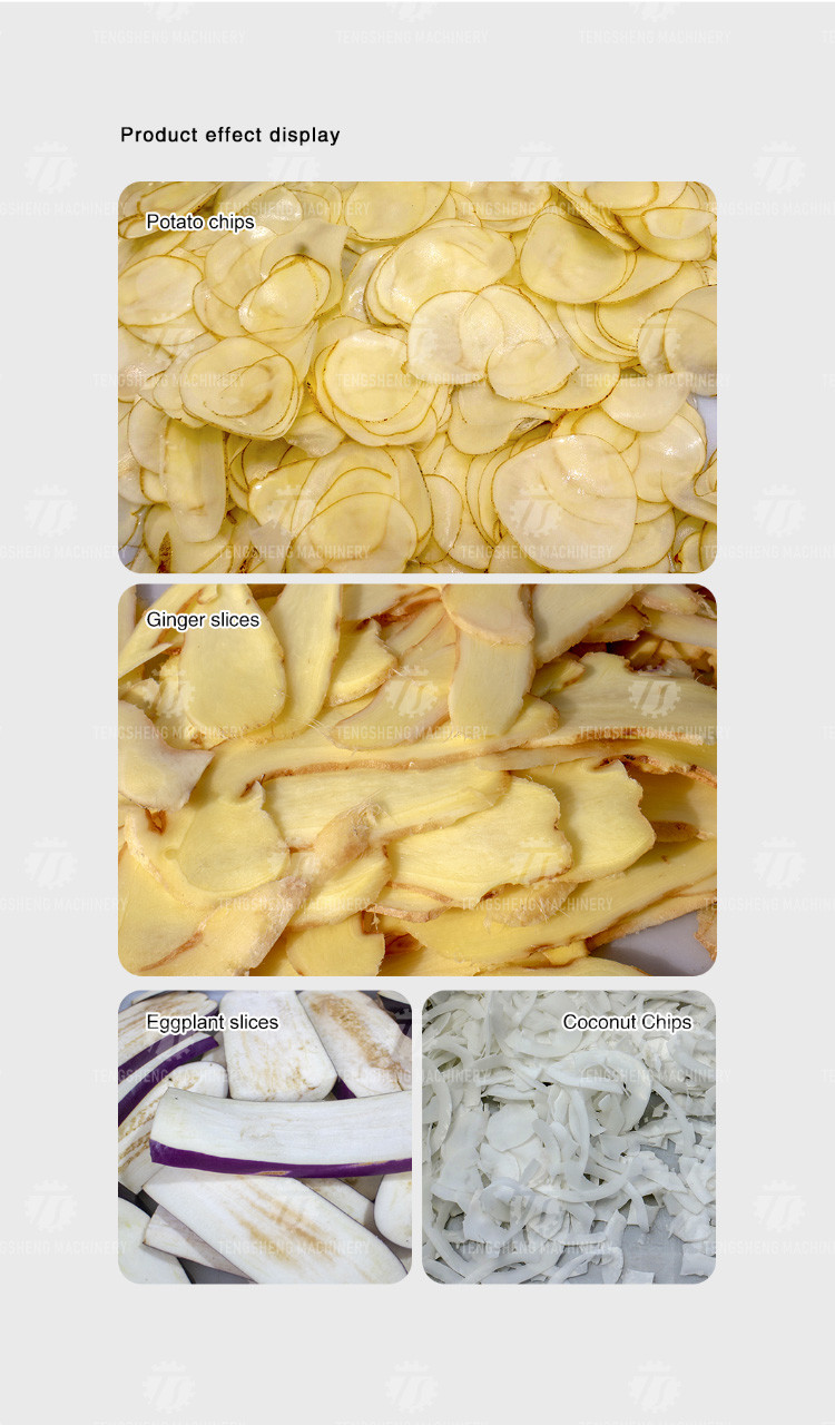 3000KG/H 200KG Commercial large fruit and vegetable slicer potato chip slicer professional fast slice slicer