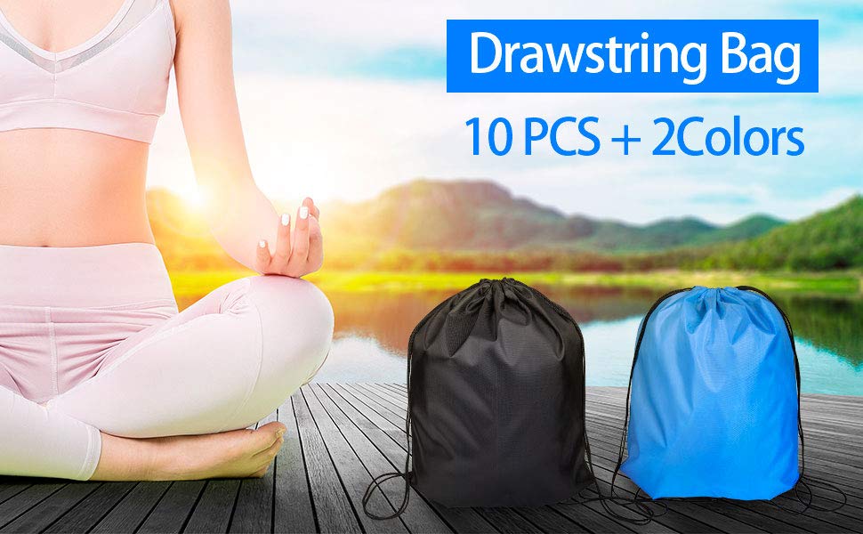 10PCS  Drawstring bags