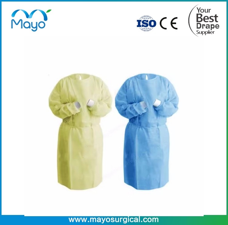 NON STERILE ISOLATION GOWN IN POLYPROPYLENE 30G/M²