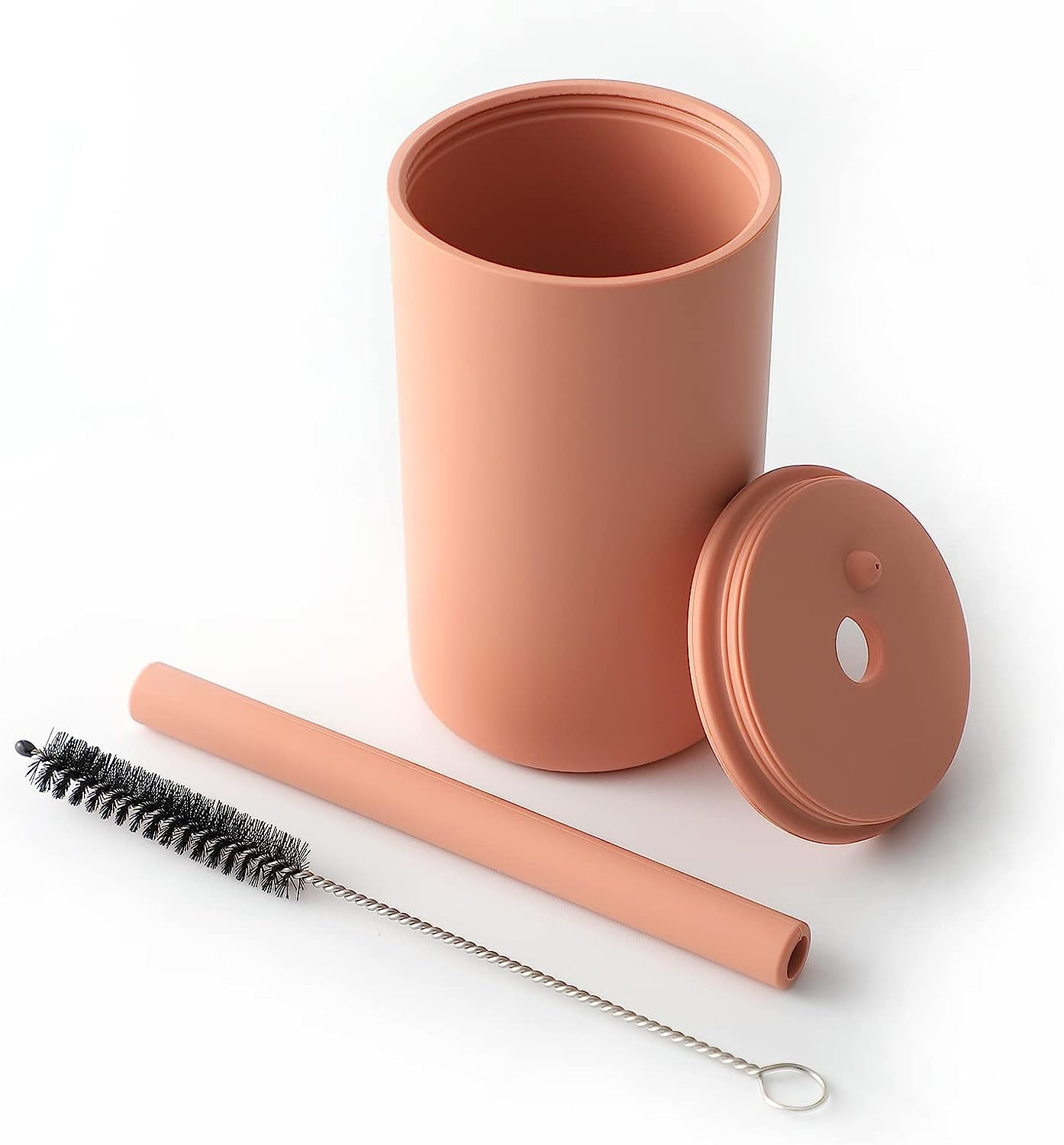 Baby Silicone Straw Cup With Handles Lightweight Unbreakable