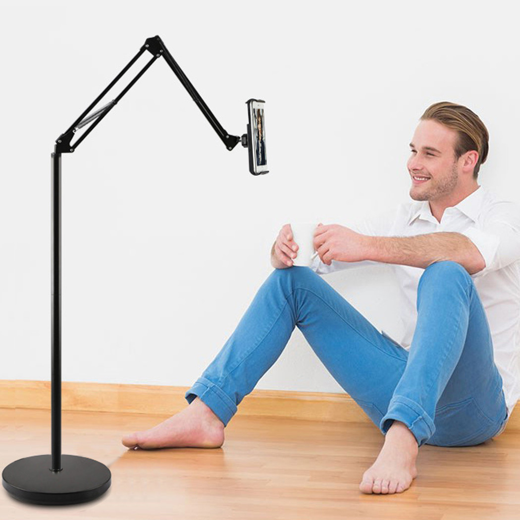 360 Degree Viewing 1.45m Floor Standing Tablet Stand