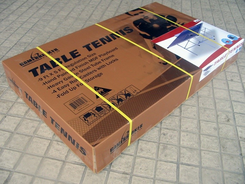 9FT 4 Pieces Boards Style Folding Table Tennis Table With Foldable Leg