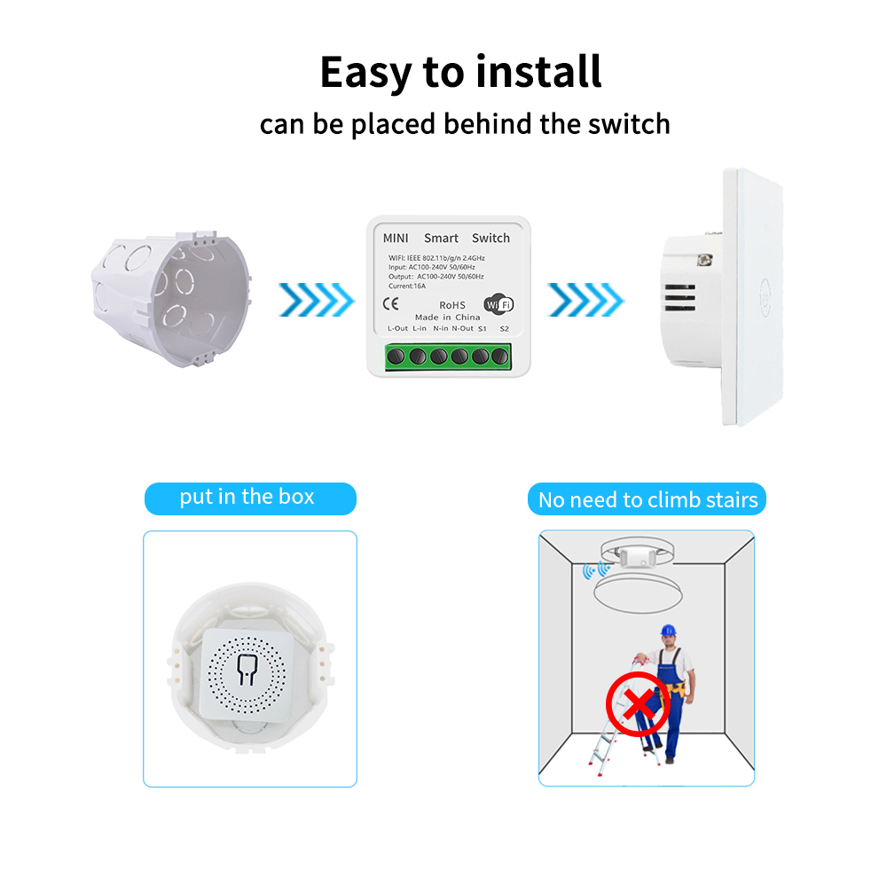 tuya wifi App Timing Home Smart Switch Socket WiFi Smart Switch Interruptor Inteligente Relay support voice control