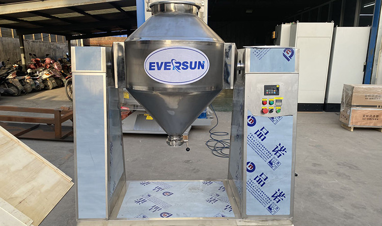High Efficiency Industry Blender SS Double Cone Mixer For Food Additives Granule