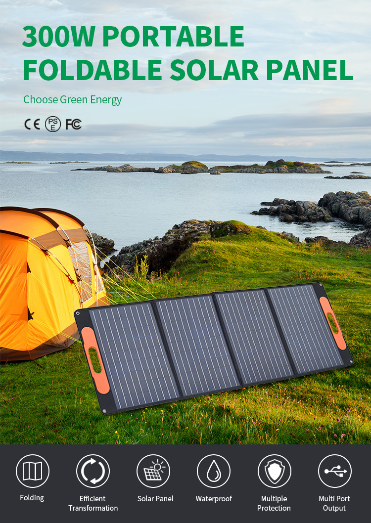 Portable Foldable A11 120W 18V Outdoor Solar Charger for Solar Panel System