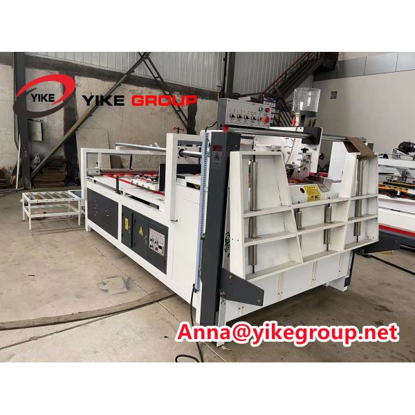 YK-2400 Semi Automatic Folder Gluer Machine for Corrugados Carton Box making machine