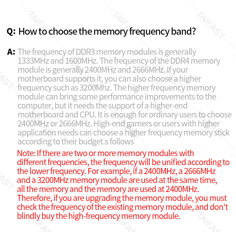 2GB PC DDR3 Ram For Desktop PC3-12800 Memory Ram Taifast 1600MHZ 1.5V