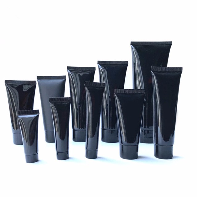 empty 100ml clear plastic tube flip top cap, face wash cream soft tubes packaging for cosmetics