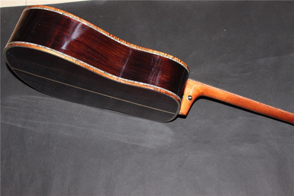 Custom guitar factory Top Quality ALL Solid Spruce Top AAAA Rosewood Back & Sides Acoustic D45 guitar