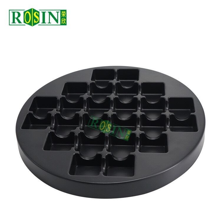 Round 24 Cavity Plastic Chocolate Packaging Customizable Plastic Chocolate Tray