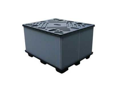 Customers Logo Plastic Pallet Box Polypropylene Plastic Pallet Containers