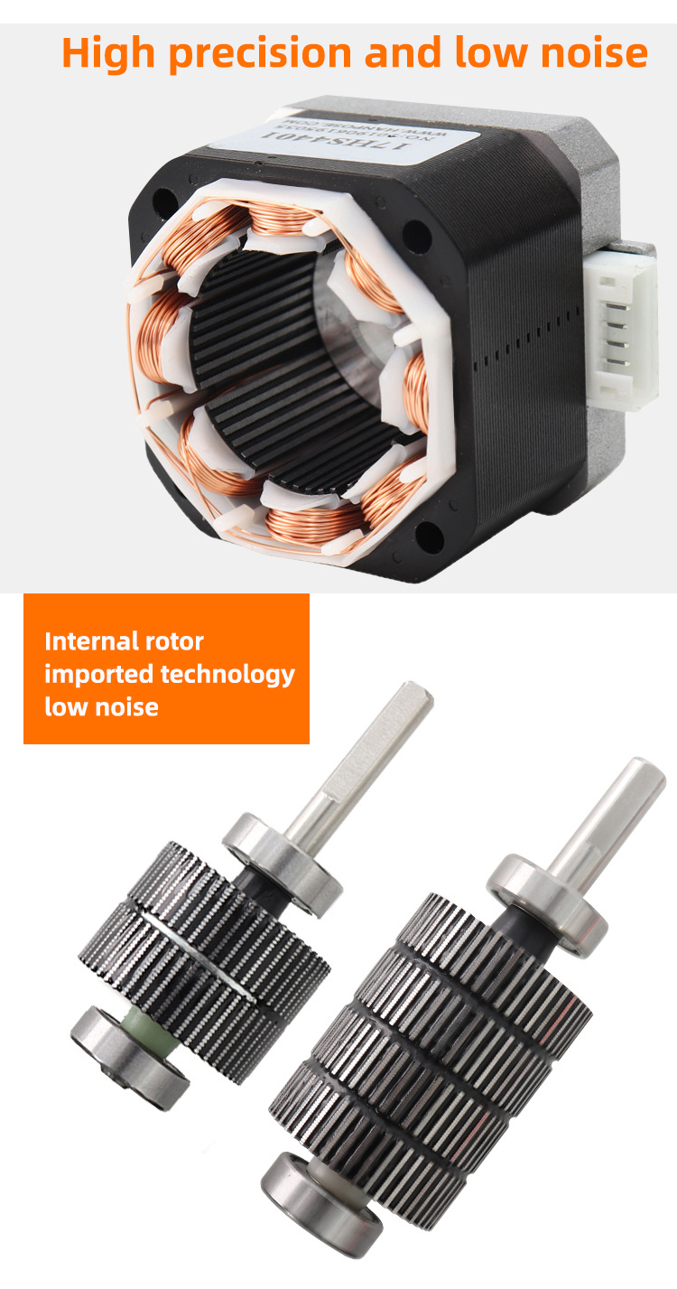 Diameter 5mm Hybrid Servo Stepper Motor 24V 48V 2 Phase Closed Loop