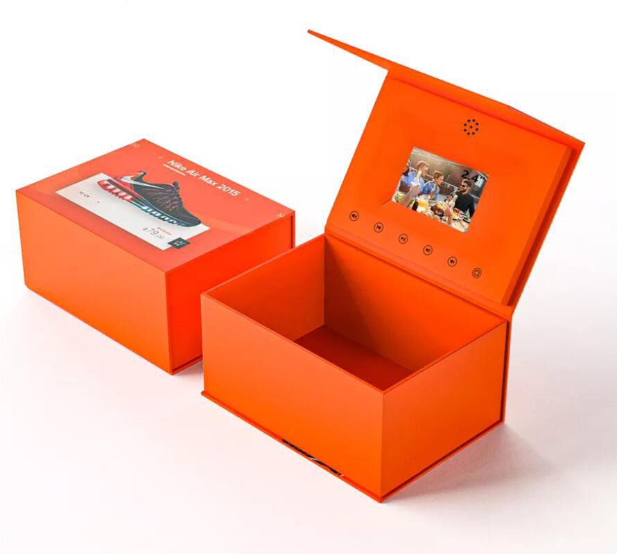 custom design LCD video box LCD screen box package digital LCD advertising box