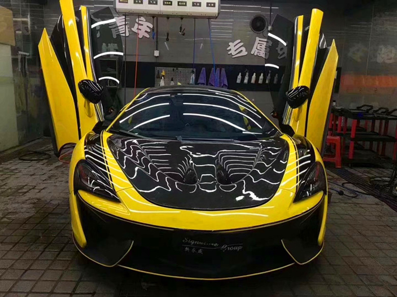 High Quality Carbon Fiber for McLaren 570S 540C 650S 600LT Upgraded P1 Style Dry Carbon Fiber Hood Hood