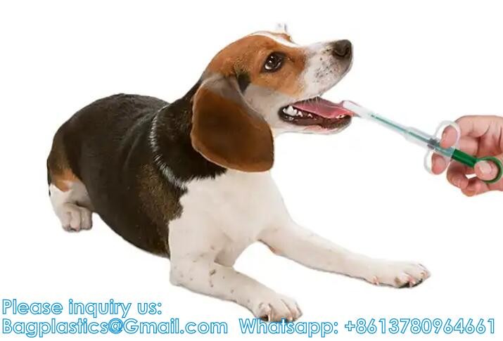 Dual Purpose Pet Pill Feeder Gun Pet Dog Cat Pill Gun Capsule Medication Syringe Medicine Syringe Feeding