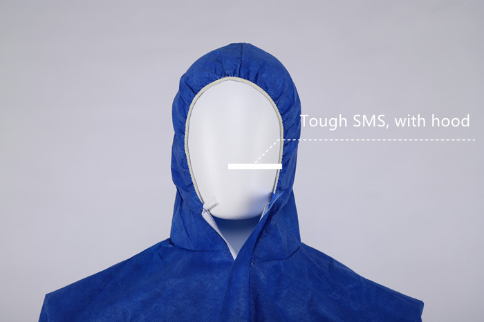 S&J OEM Protective Coverall High Quality Polyester Coverall and SMS/PP/Microporous Material PPE Coverall Suit