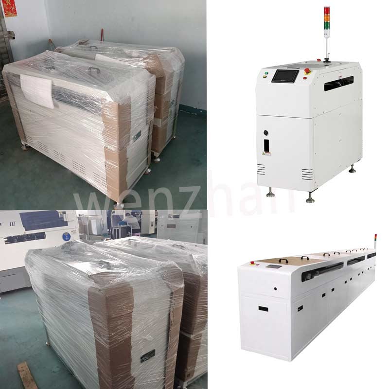 Automatic SMT Assembly Line With PCB Flipper / Workstation Conveyor / PCB Shuttle Conveyor