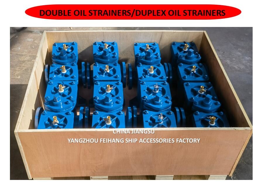 Model AS16050 CB/T425 Duplex Oil Filters / Inline Oil Filters, Switchable Body Cast Iron With Stainless Steel Filter Car