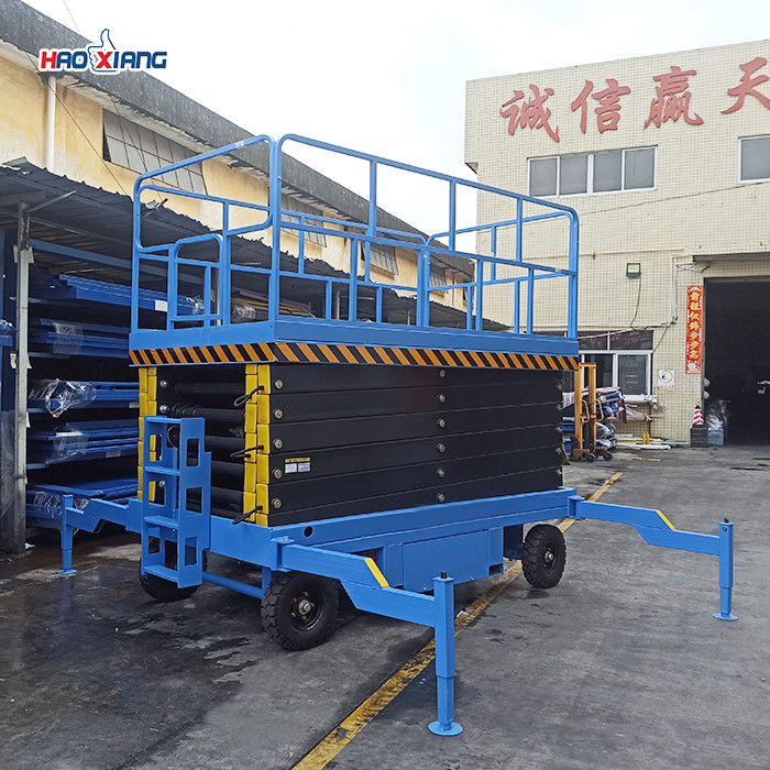Tall Workshop Narrow Scissor Lift Outdoor Indoor Scissor Lift 400kg
