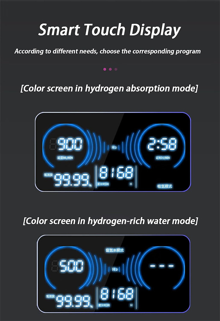 Multifunctional WEIZI 260V Hydrogen Water Machine All In One 205*440*368mm