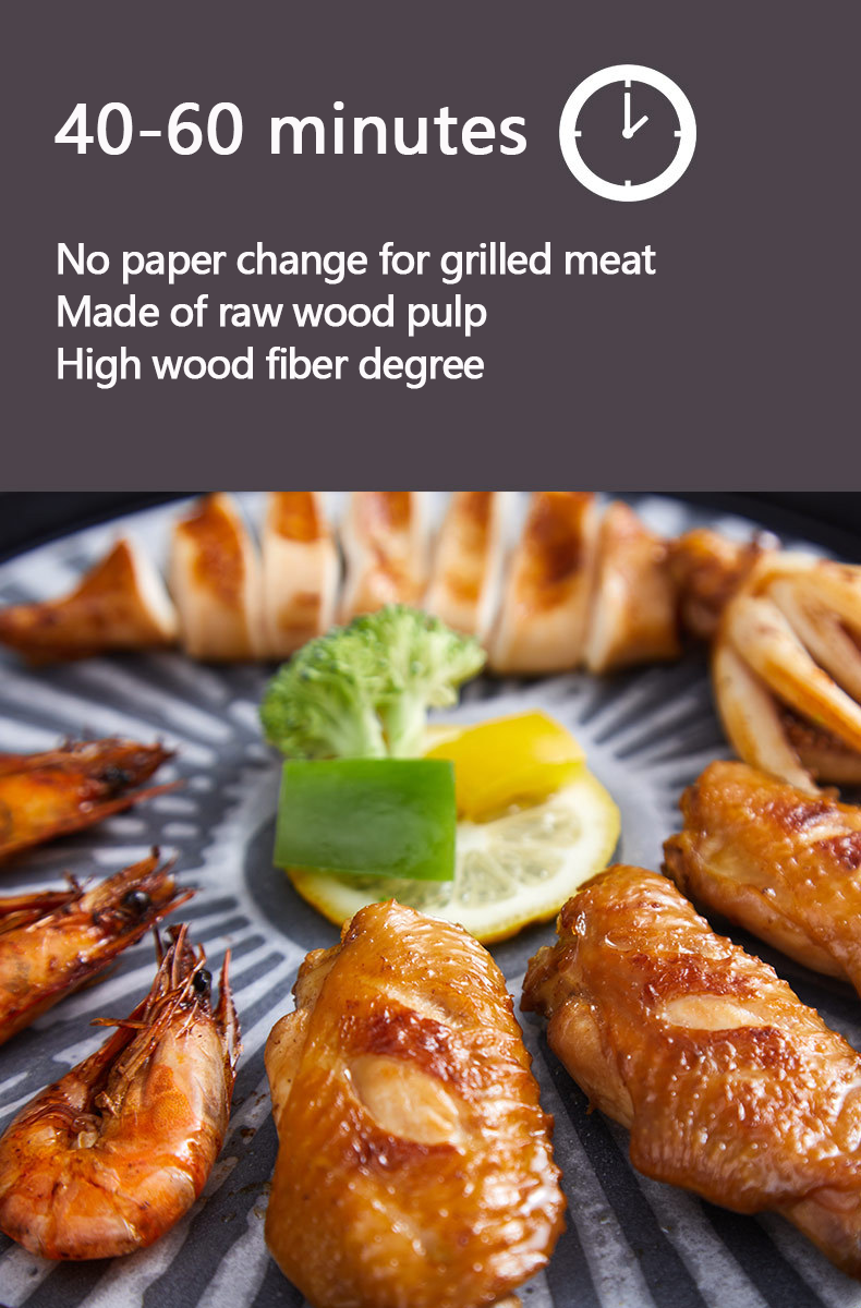 10000m Customized Brown Color Greaseproof Parchment Paper Jumbo Roll with Sample Offered
