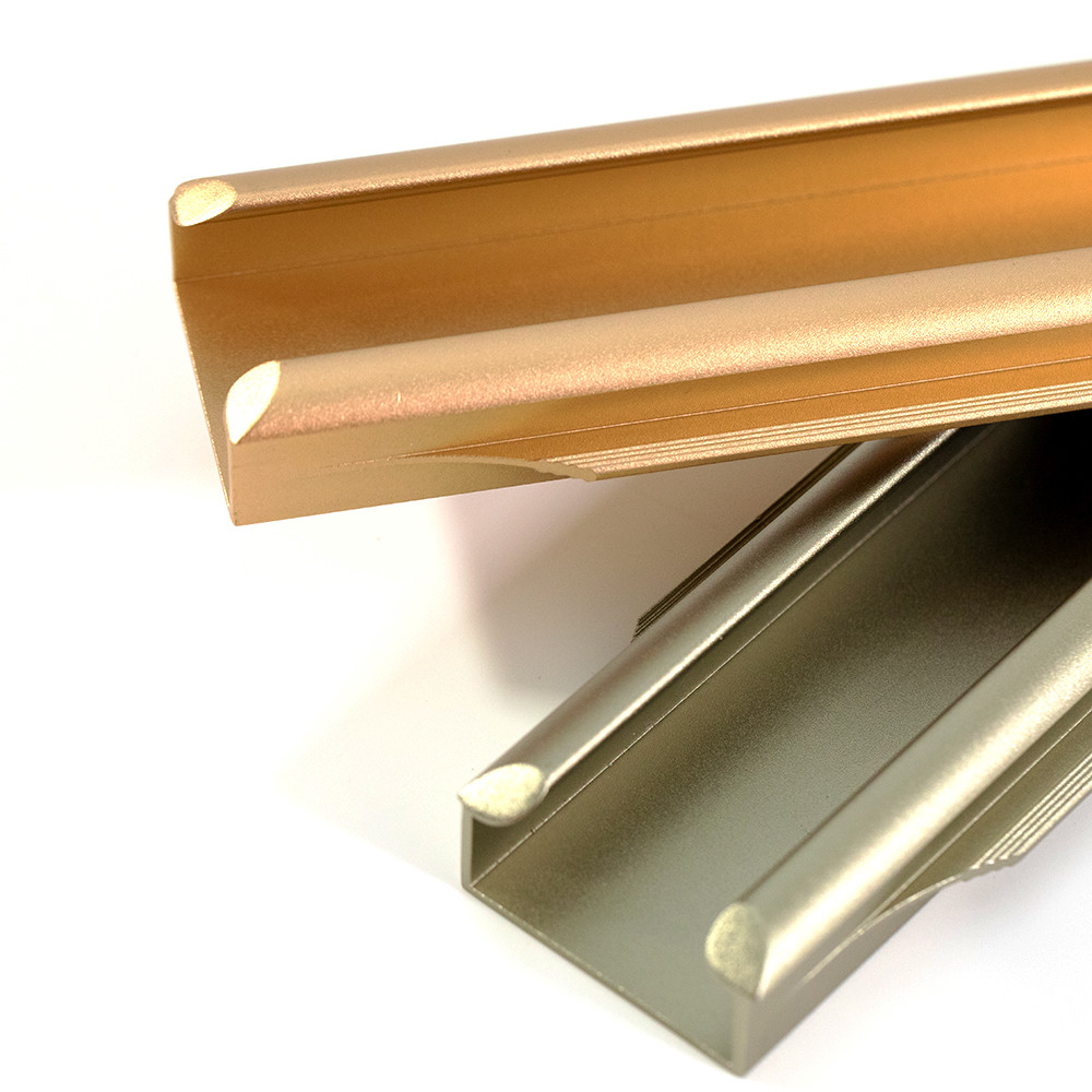 347mm 397mm G Shaped Cabinet Aluminium Edge Handle Custom Furniture Hardware