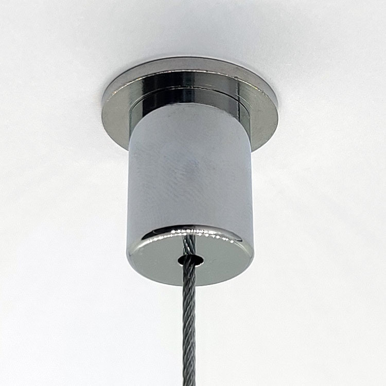 Brass Chrome Ceiling Coupler Attachment Steel Wire Rope Ceiling Connector