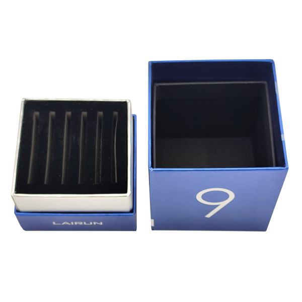 Customizable Logo Printing Essential Oil Rigid Carton with Removable Lid and Dividers