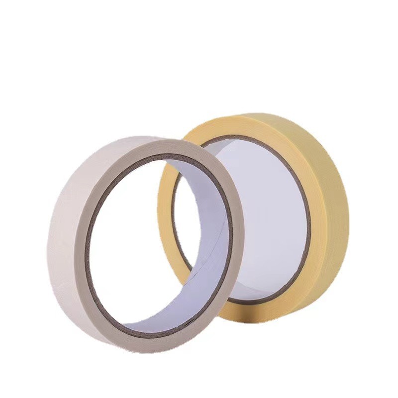 Impressive 200°F Crepe Paper PSA Masking Tape Roll For Graphic Design / DIY Projects
