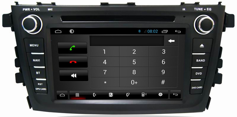 Ouchuangbo 7 inch car gps navi dvd for Suzuki Alto 2016 with android 6.0 system bluetooth