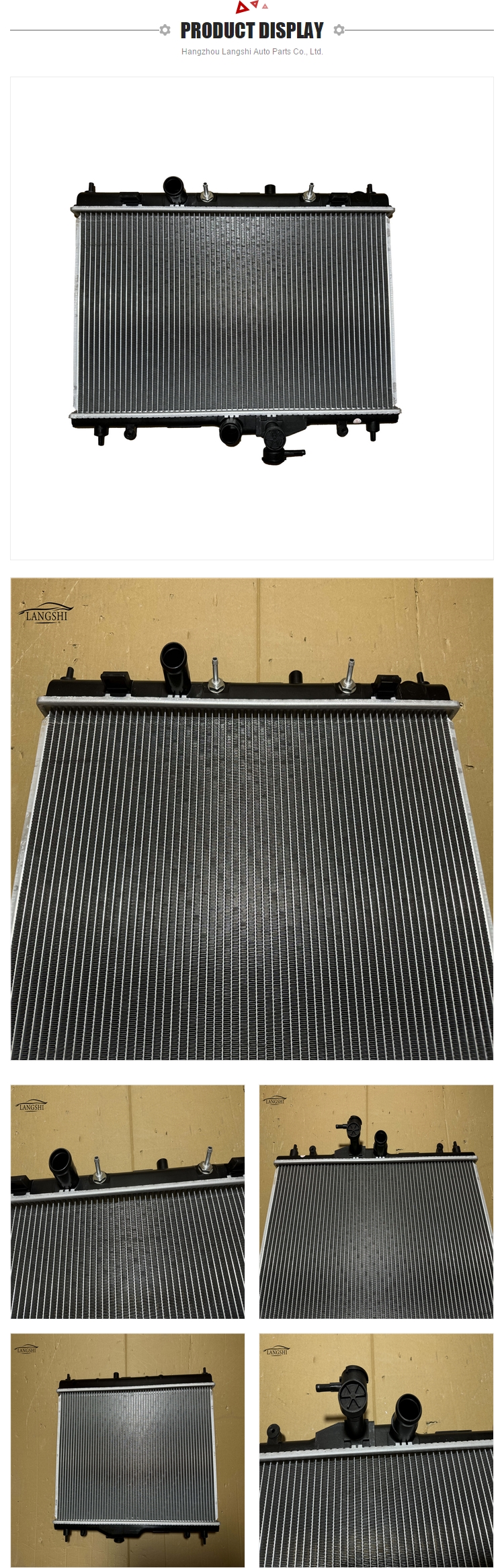 21460-ED500 OE NO. Auto Parts Cooling System Aluminum Radiator for Nissan Sylphy Tiida