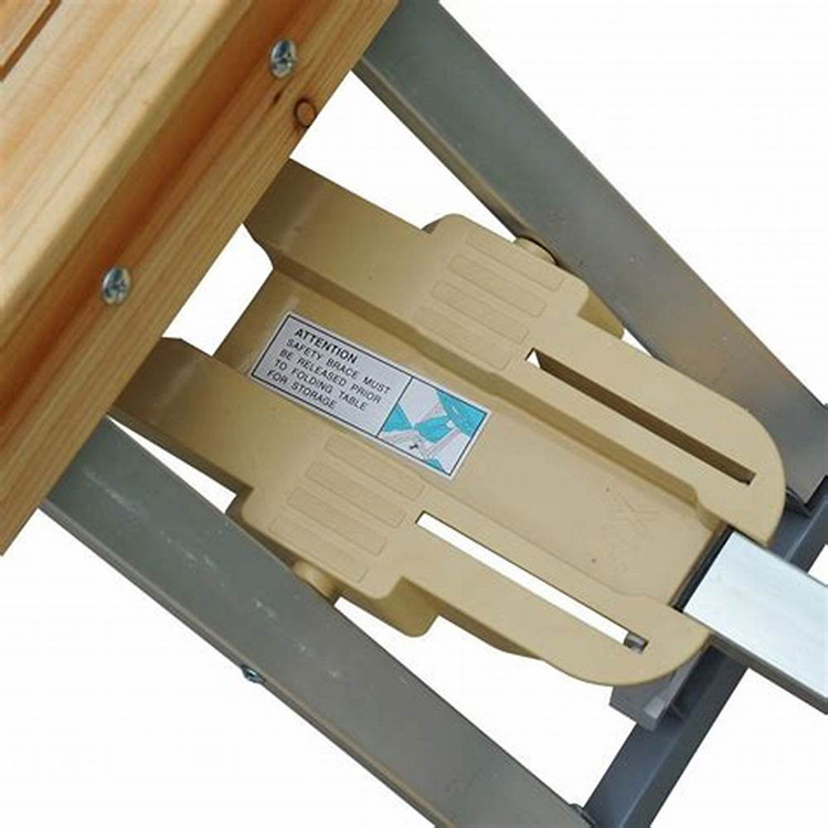 General Outdoor Wood Piece Portable Folding Table and Chairs Sets with Attached Table
