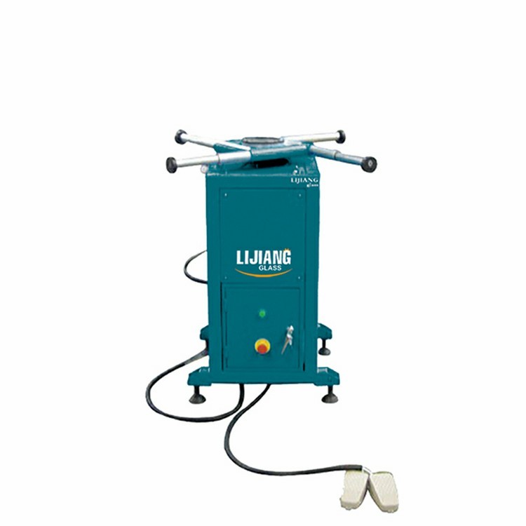 Insulating glass double glass machine rotated sealant spreading table