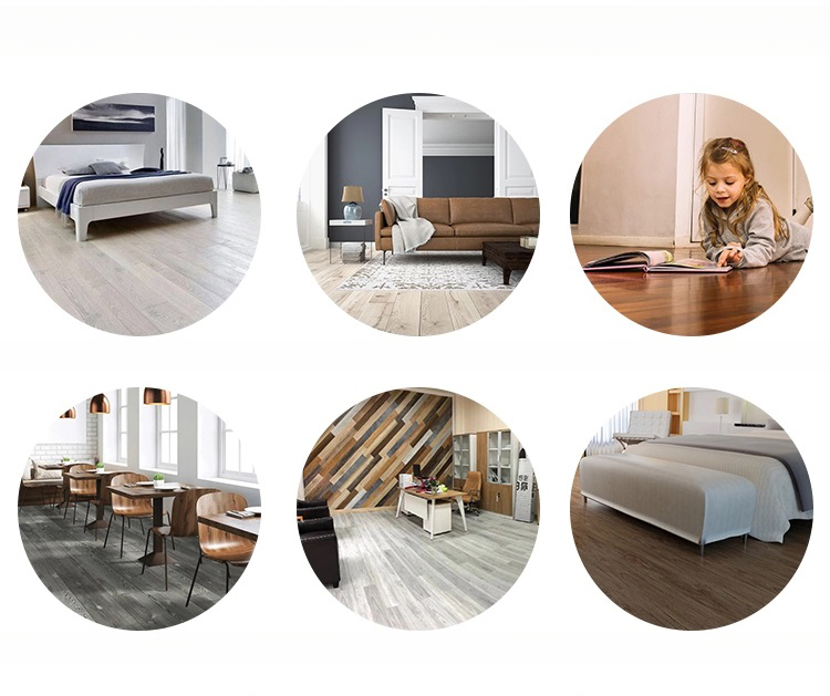 Modern Apartment Fireproof Click Wood Look SPC Vinyl Flooring Plank with Modern Design