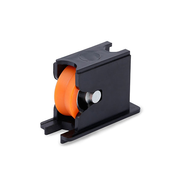 Rust Proof Sliding Nylon Door Rollers With Double Pulley Nylon Material ODM
