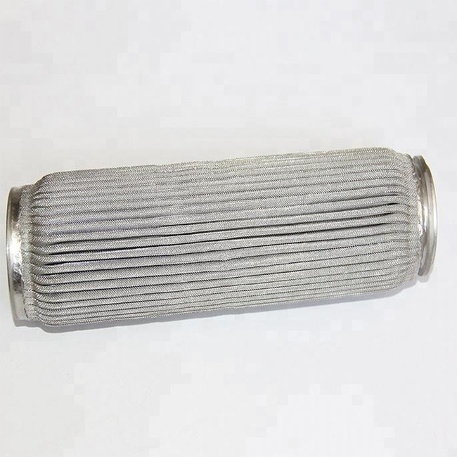 Customized Stainless Steel Pleated Candle Filter For Water Treatment Plant