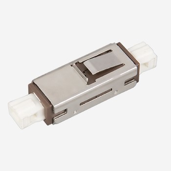 4 Beige LC Fiber Connector Adapter Multi Mode For Telecommunications