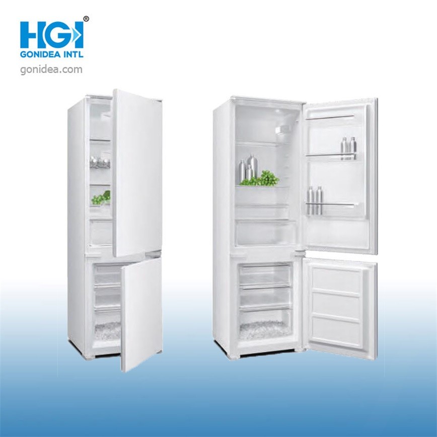 Home Stylish Interior LED Light Frost Free Freezer Refrigerator Mini