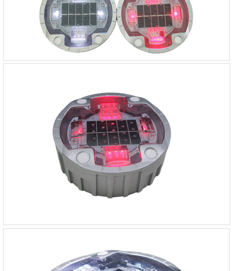 Warning Road Cone G105 Led Solar Aluminum Cat Eye Round Road Stud for Traffic Safety