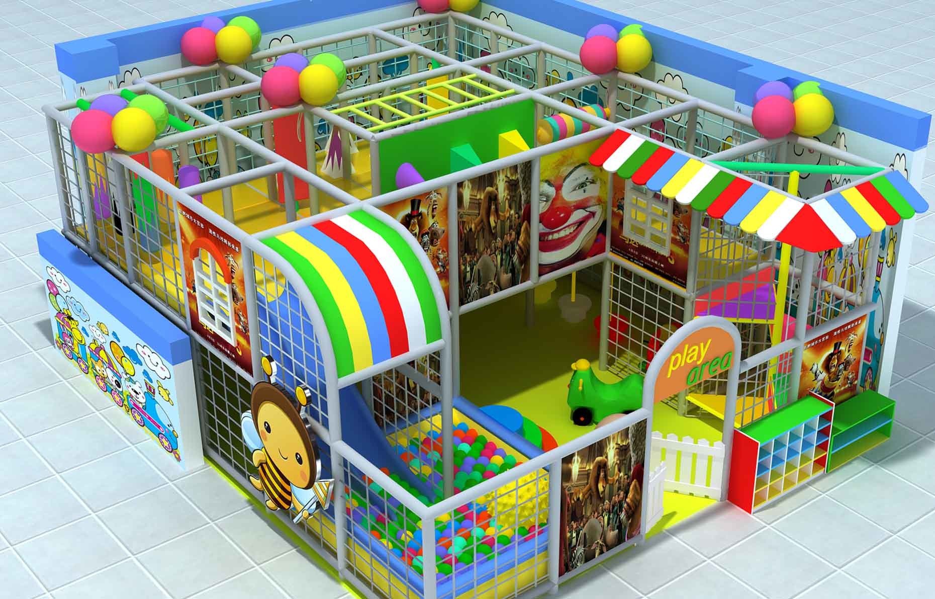 magic circle theme indoor soft park indoor play equipment for cafeteria
