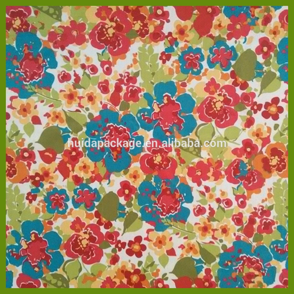 Popular flowering prints tablecloth made of 100% polyester slub fabrics or customized fabrics