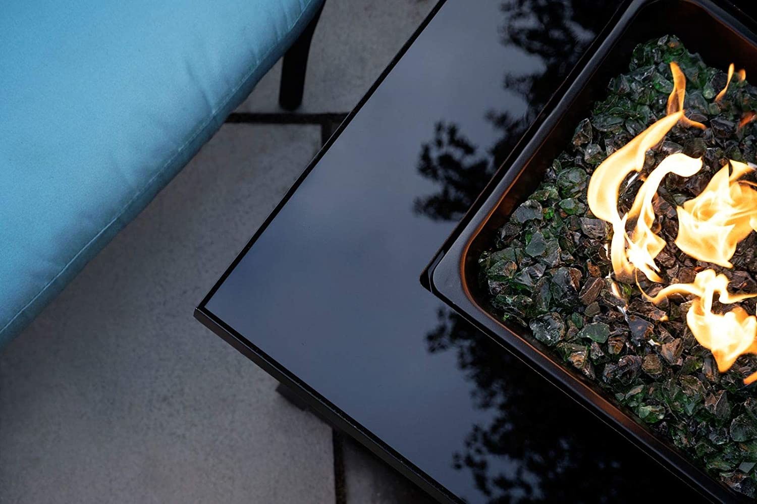 30'' Alloy Steel Outdoor Natural Gas Firepit 50,000 BTU Propane