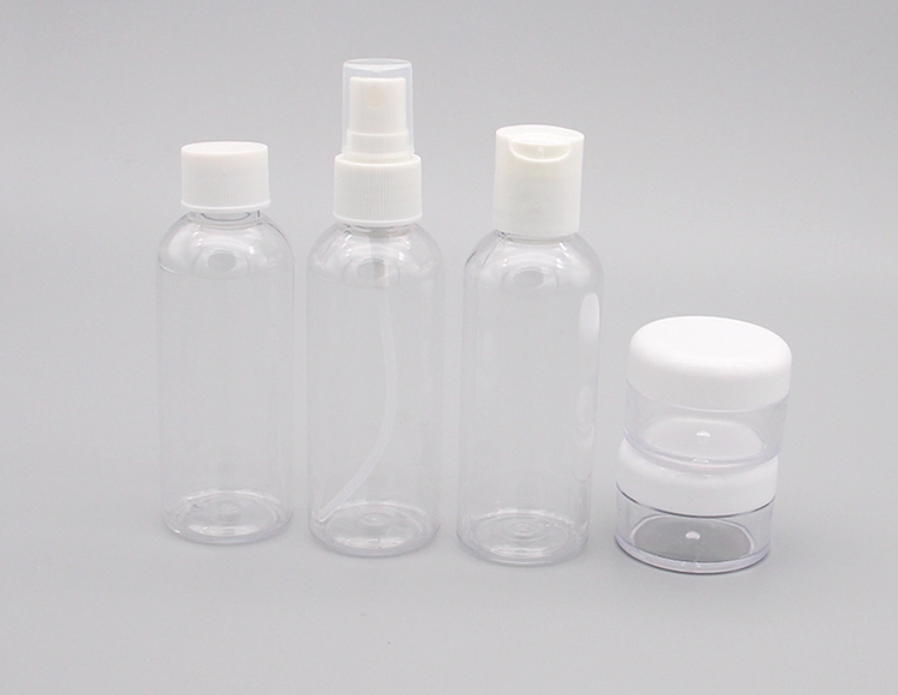 Leak Proof Go Travel Kit Empty Bottles , Reusable Travel Size Liquid Bottles