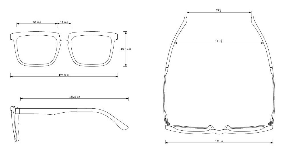 Exclusive Non Thermal Far Infrared Technology Children's Eye Glasses 51mm