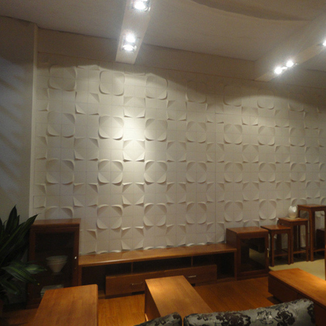 Thickness 1mm Decorative 3d Wall Panels PVC Flexilble Squre Shape