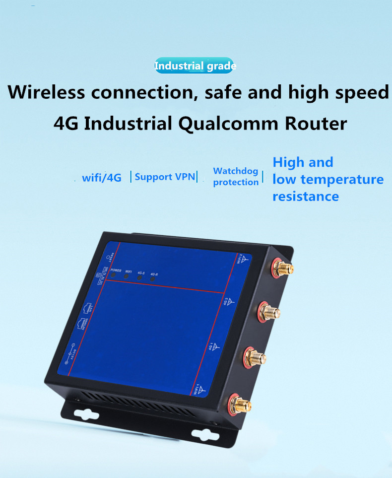 Black Metal Shell 4G Wifi Router 4g Wireless Router 12V DC Power