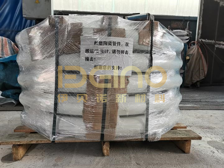 Industrial Wear Resistant Ceramic Pipe Bending Alumina Ceramic Lined Pipe