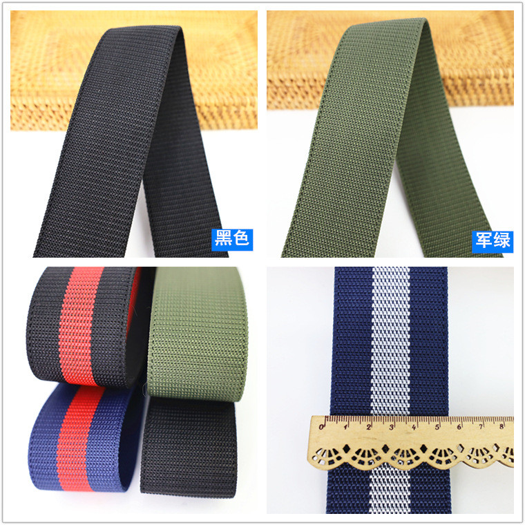 Strapworks Lightweight Polypropylene Webbing 55mm Striped Webbing For Bags