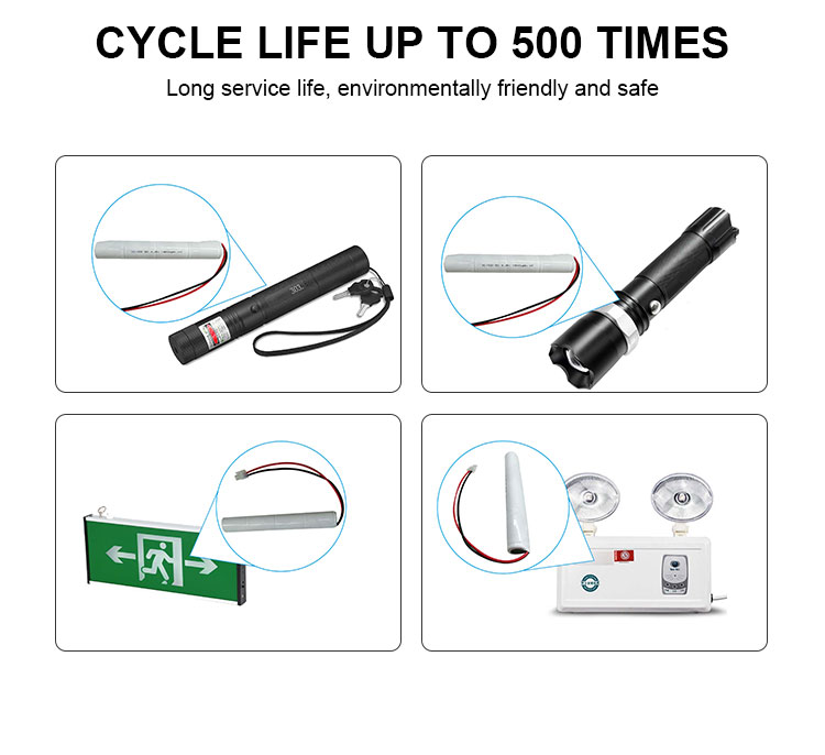 Rechargeable 4.8v NiCd Battery 2000mAh 2200mAh 1800mah NiCd Battery
